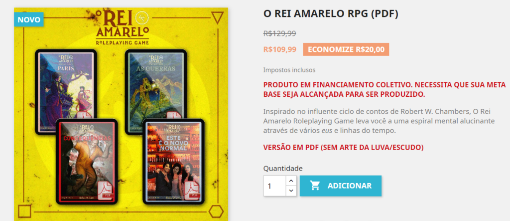 A nova promessa do Old School RPG no Brasil em financiamento